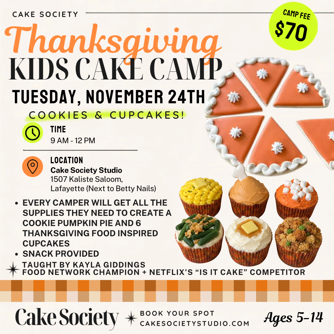 Thanksgiving Kids Cake Camp: Cookies & Cupcakes
