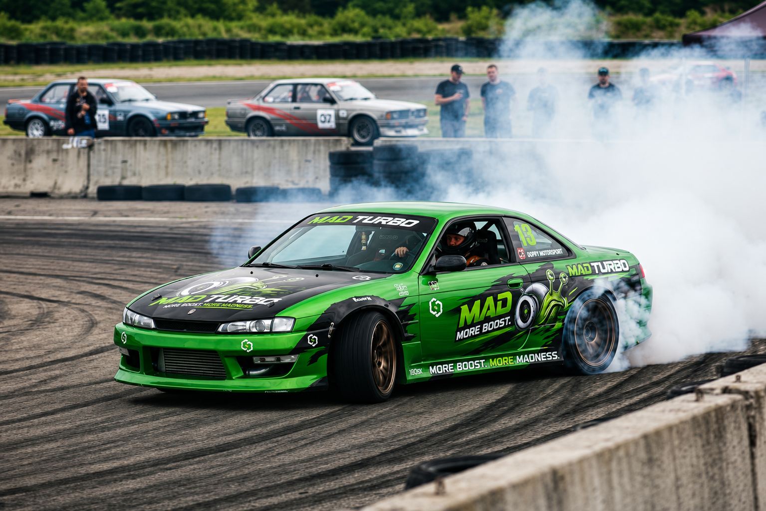 MAD TURBO racecar with team livery