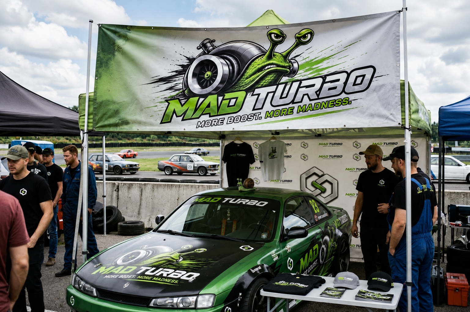 MAD TURBO event booth