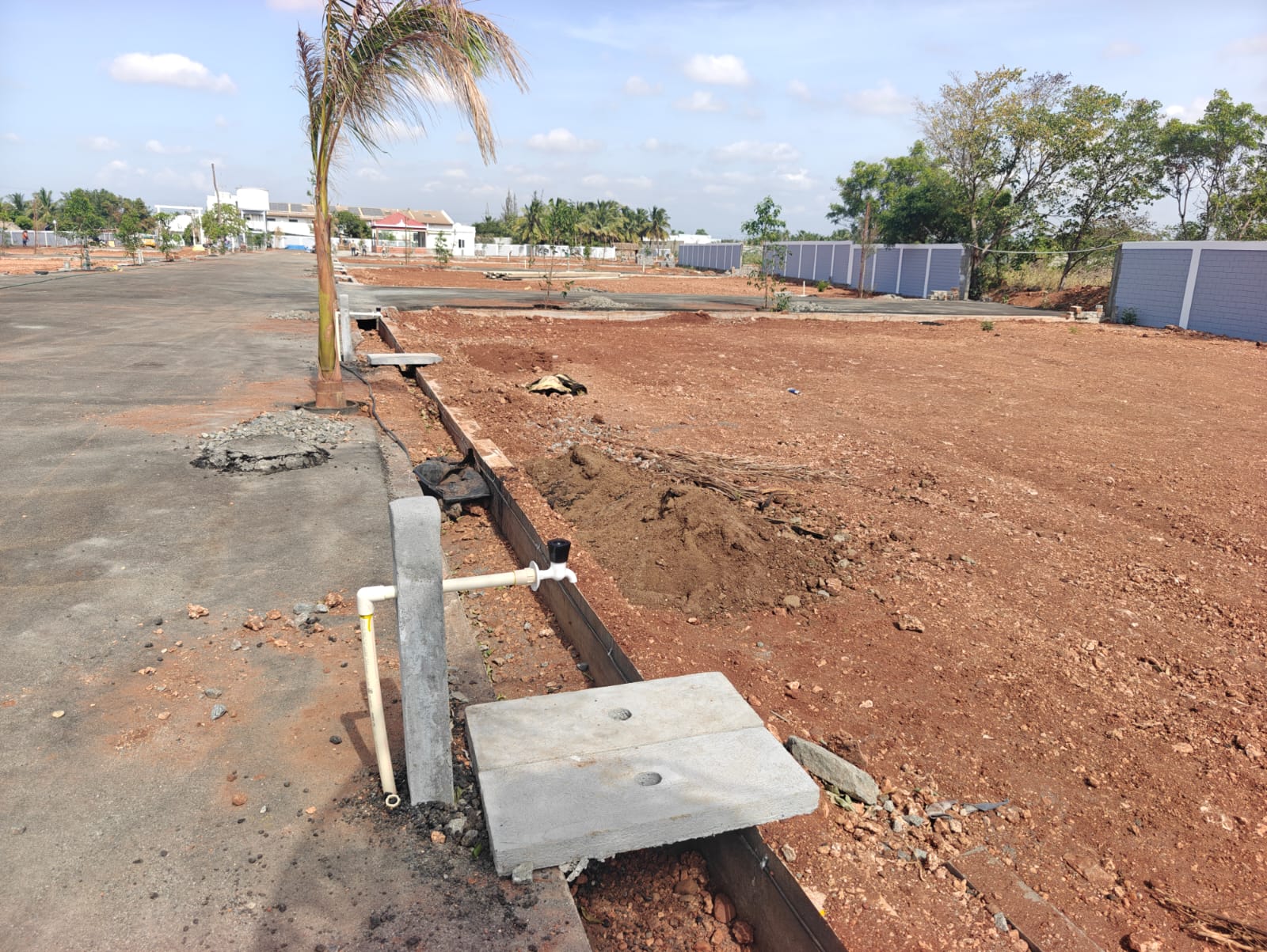 Construction progress at Greens Airport City — August 2026