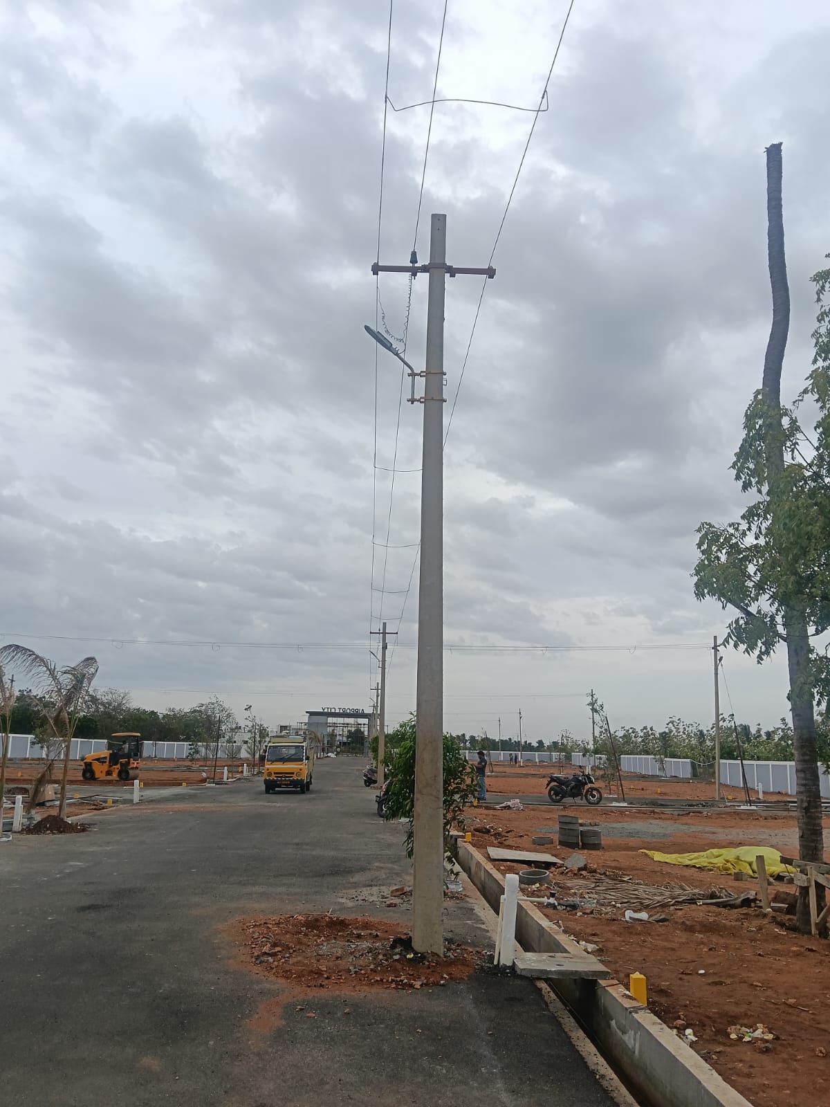 Construction progress at Greens Airport City — August 2026