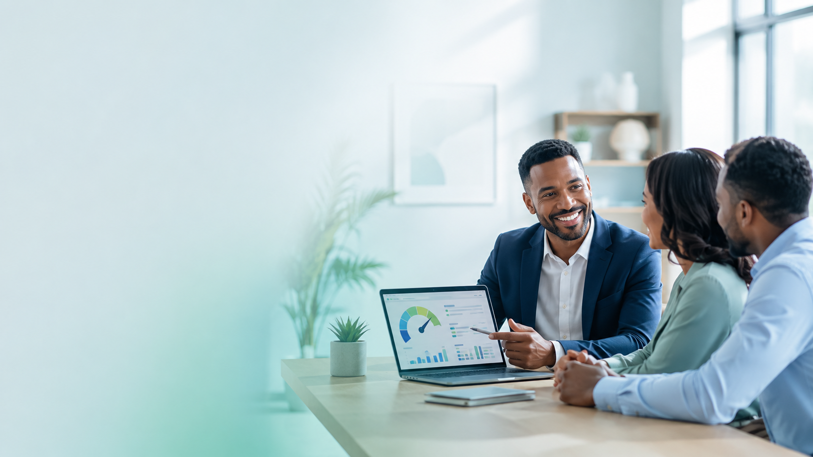 Credit Score Adjust on laptop and phone