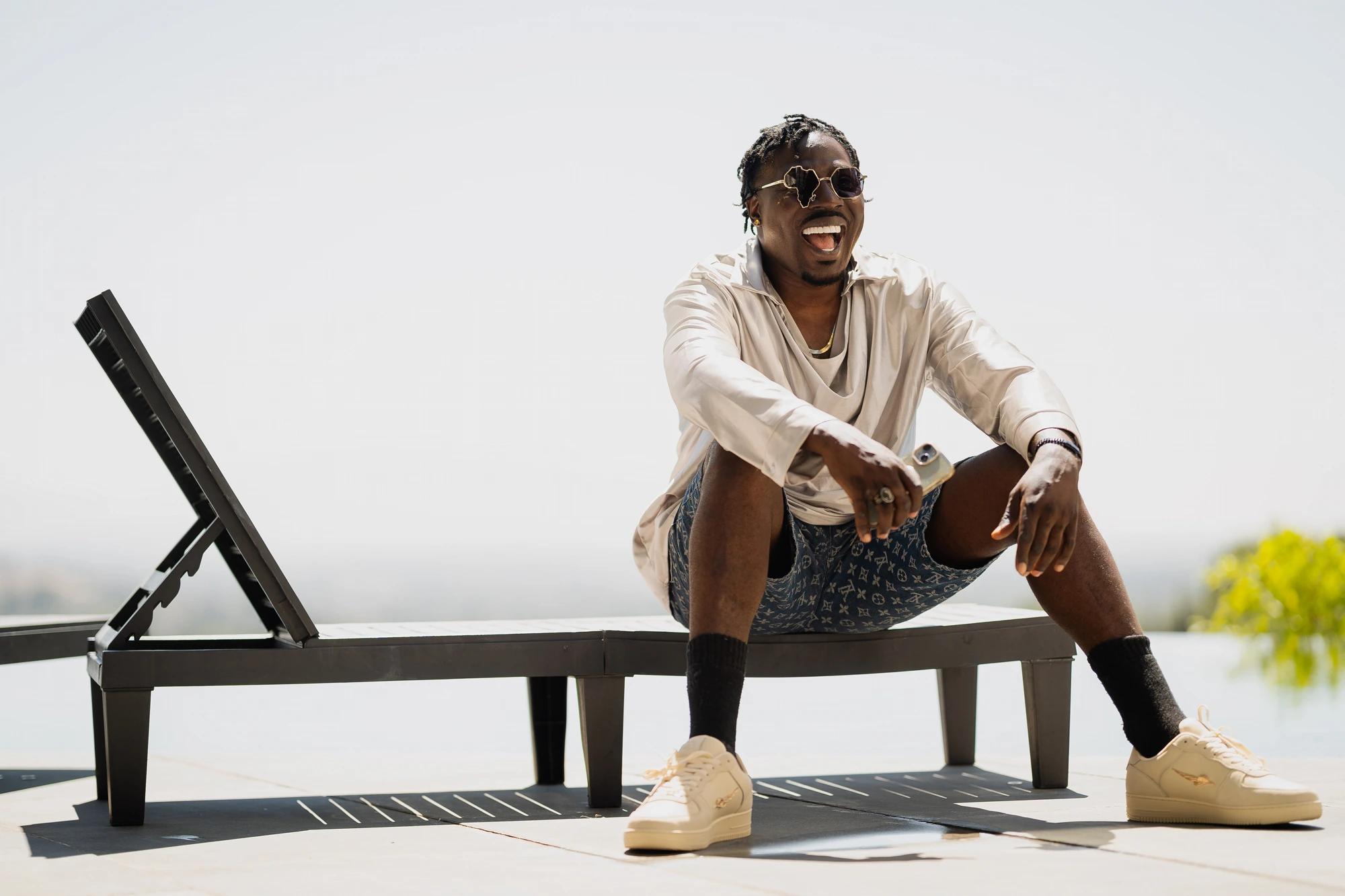 J. Crown poolside