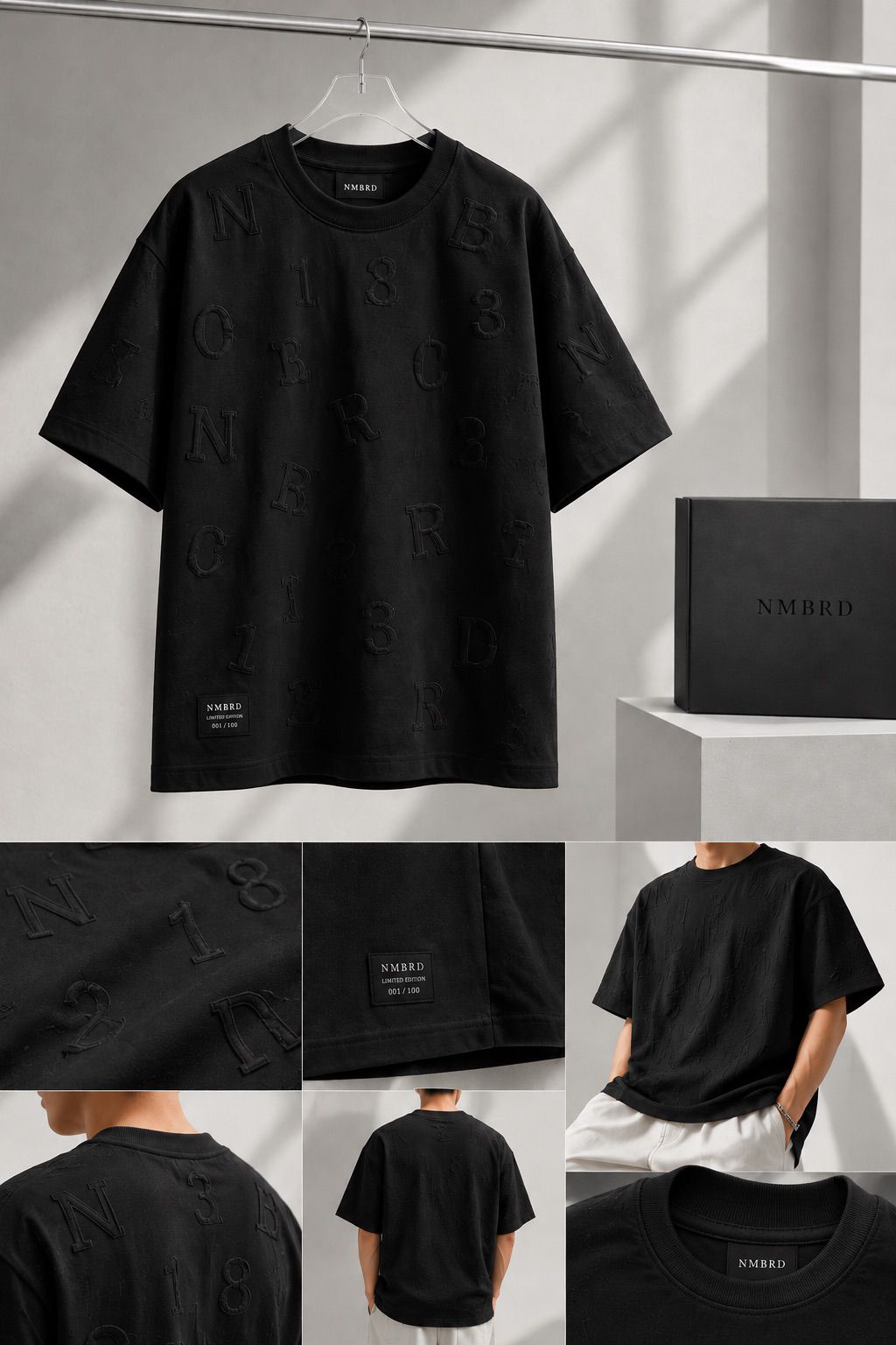PLATE 08 — MONOGRAM TEE 001
