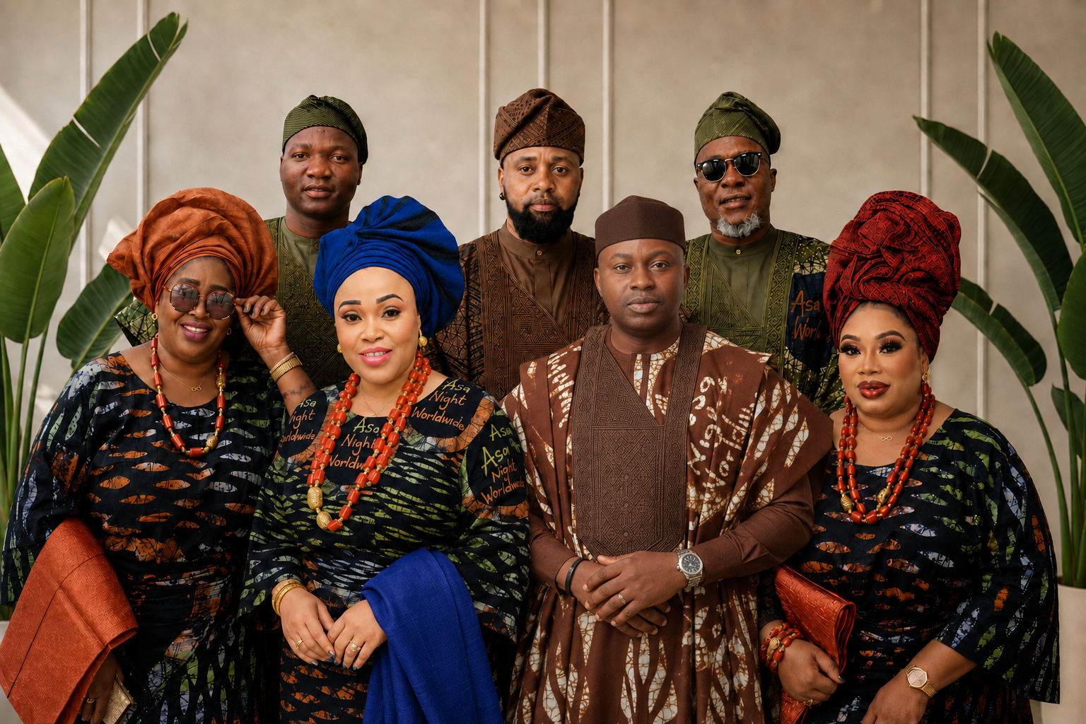 ÀsÀNigHT Worldwide in traditional Yorùbá attire