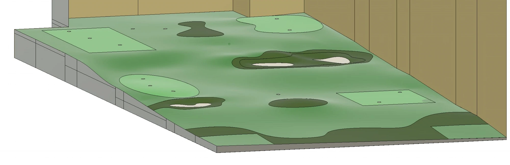 Minigolf banekart — 200 m²