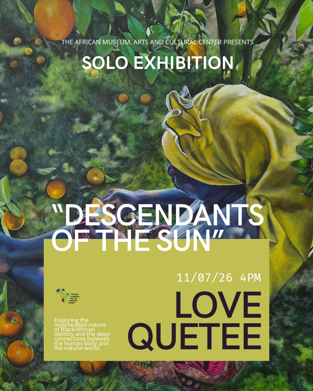 Descendants of the Sun solo exhibition flyer