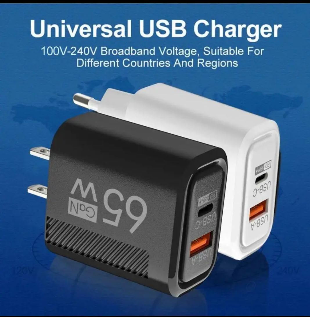 Universal USB Charger 65W GaN
