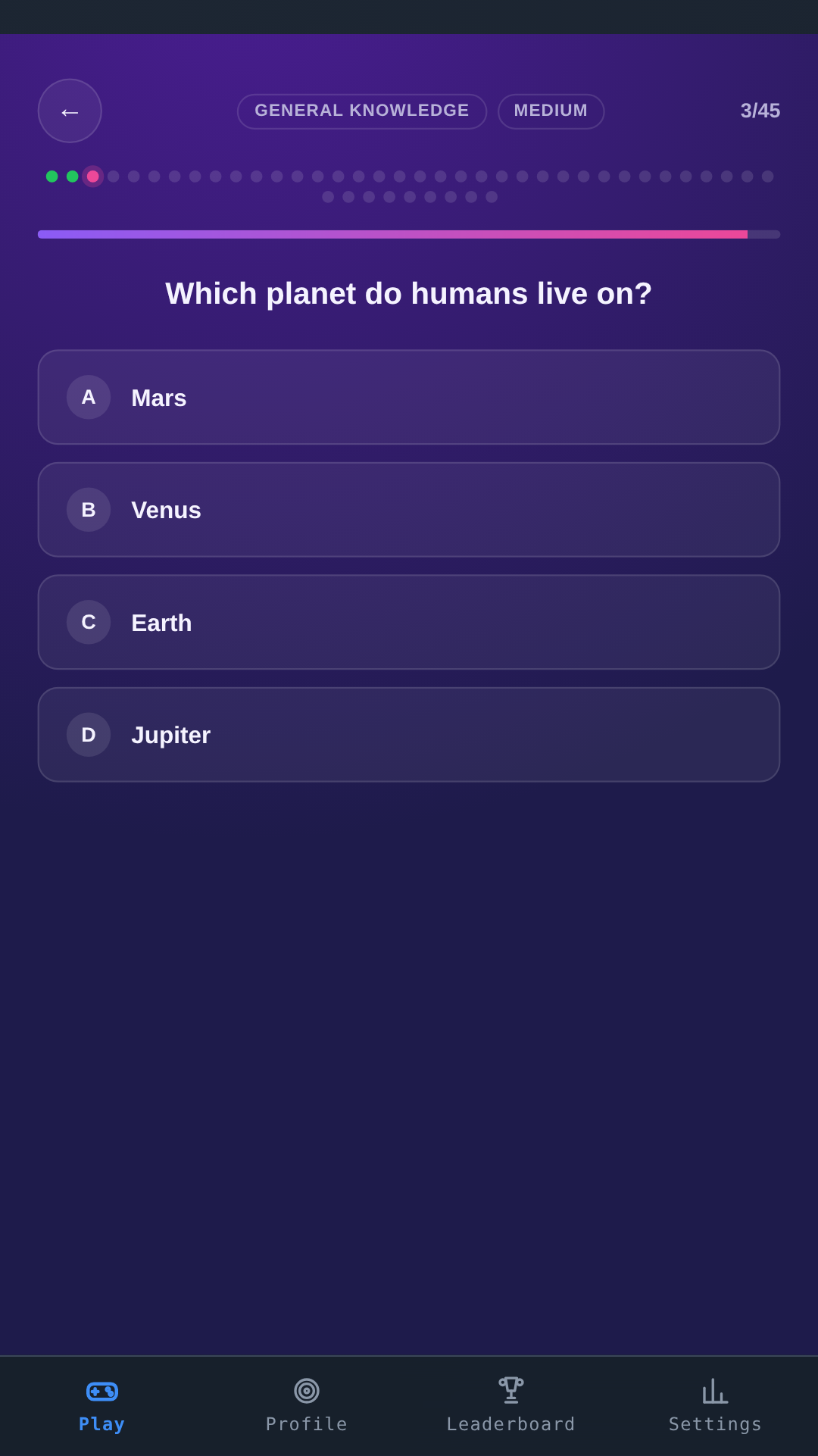 Trivia · themed question packs