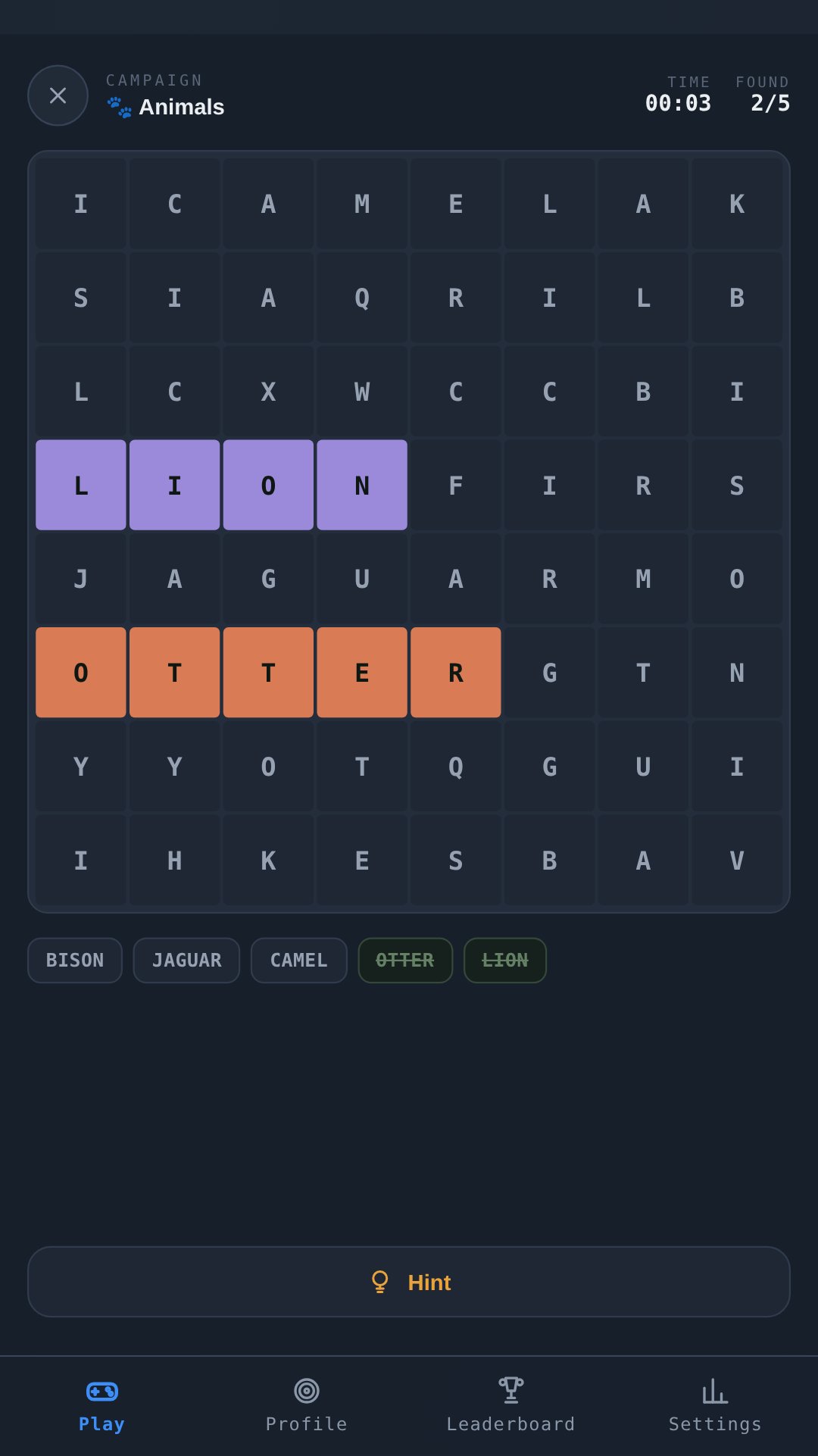Word Search · find them in the grid