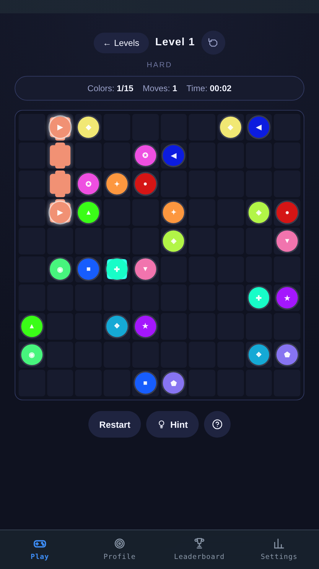 Color Connect · link matching dots