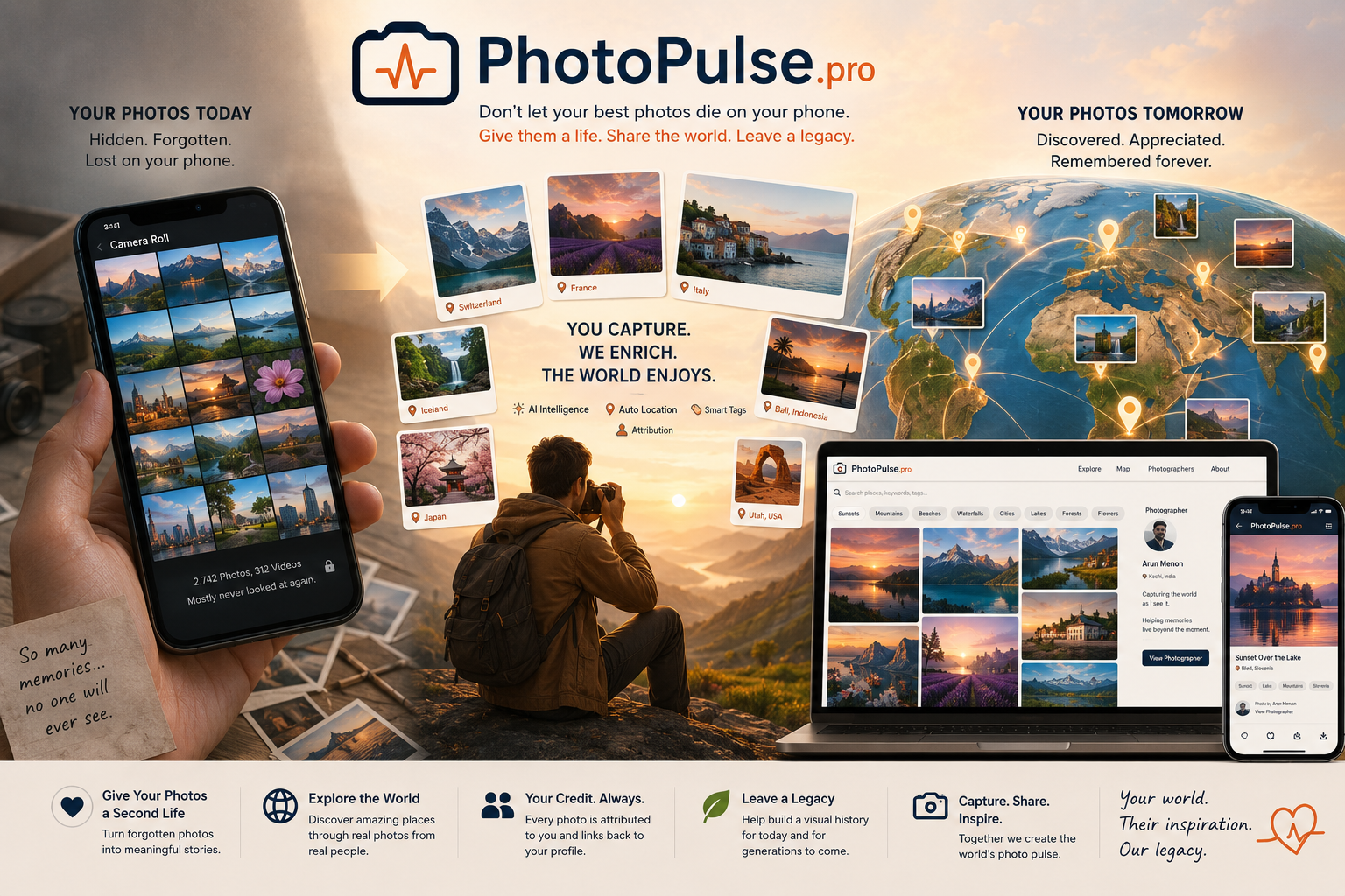 How PhotoPulse gives your photos a second life — from your phone to the world