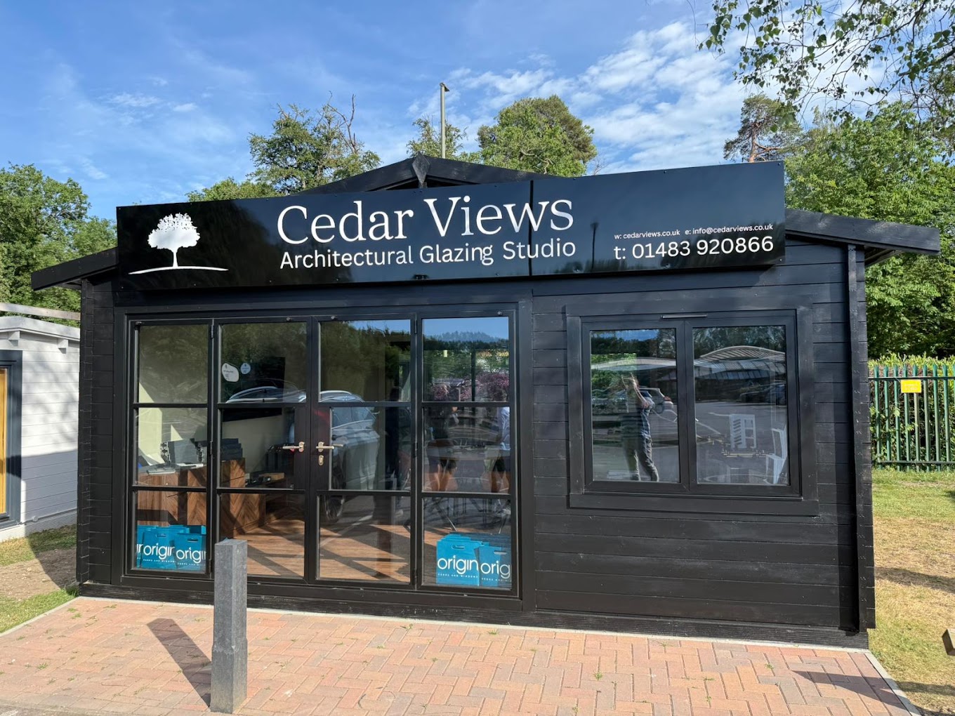 The new Cedar Views Glazing Studio at Longacres Garden Centre, Bagshot