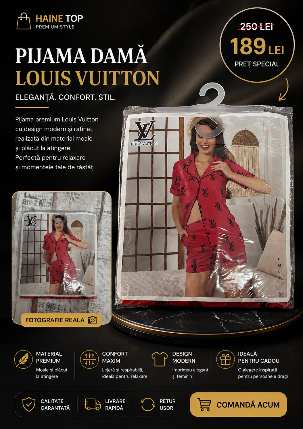 Pijama Damă Louis Vuitton
