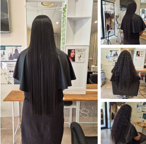Long-length Smooth Shine — before & after