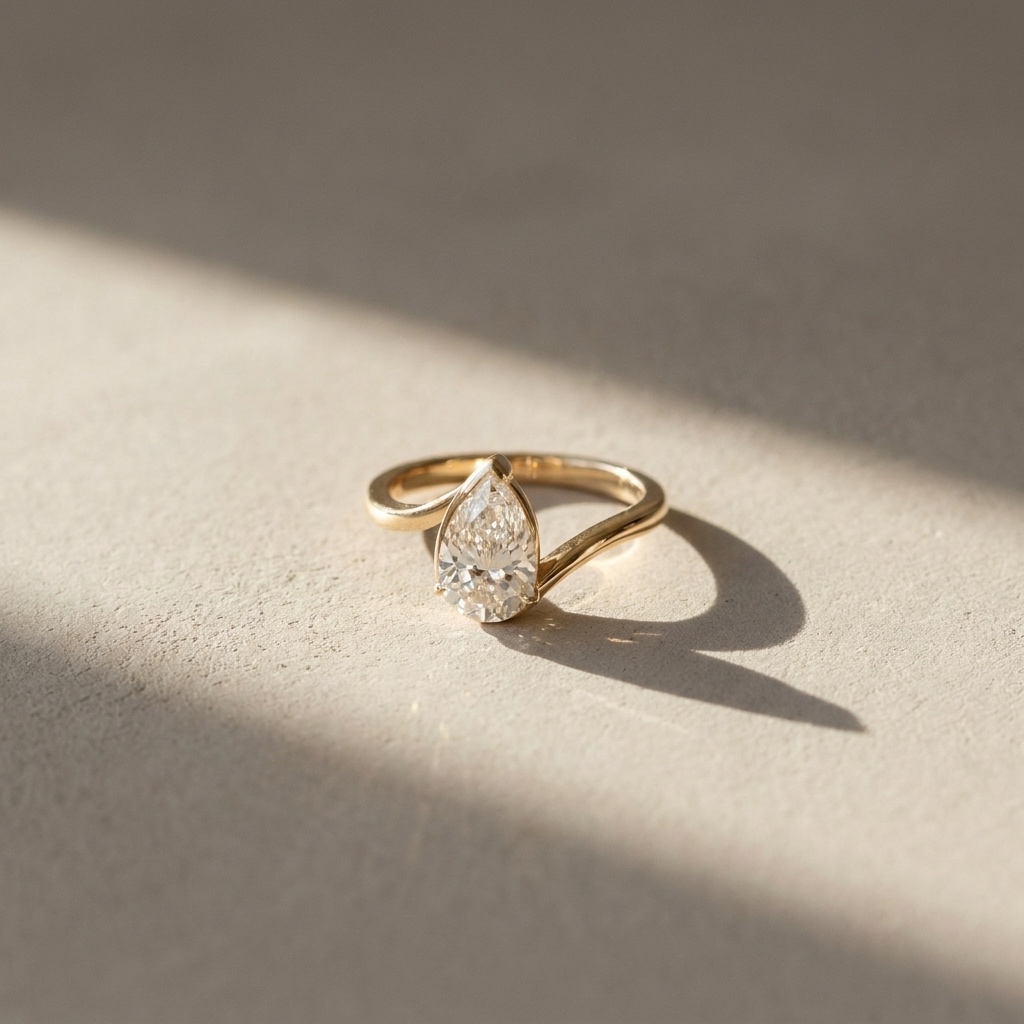 Pear-Cut Ring
