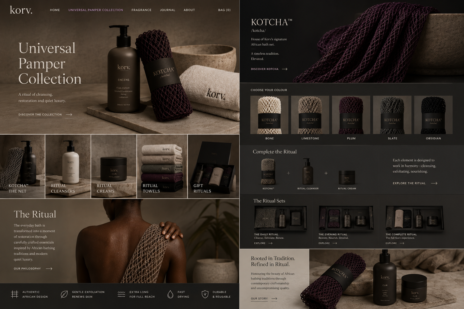 KOTCHA — the luxury African bath net