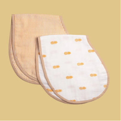 Burp Cloths — Organic cotton muslin · pack of 2 — Pannolino WhatsApp catalogue
