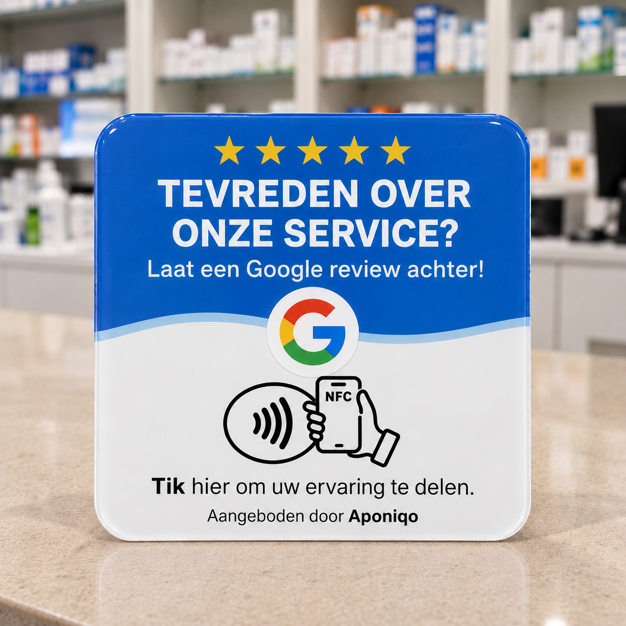 NFC Toonbankpod Google Review