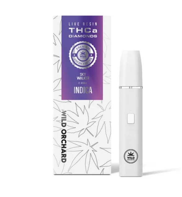 Wild Orchard Live Resin THCa Diamonds Vape — Skywalker (Indica)