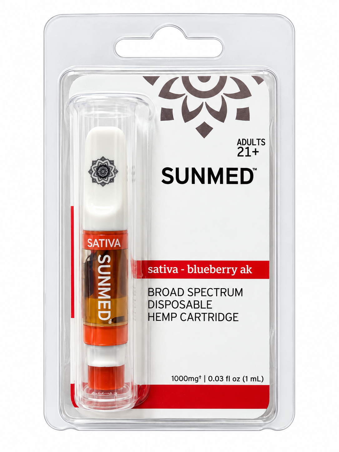 Sunmed Broad Spectrum Hemp Cartridge — Sativa Blueberry AK