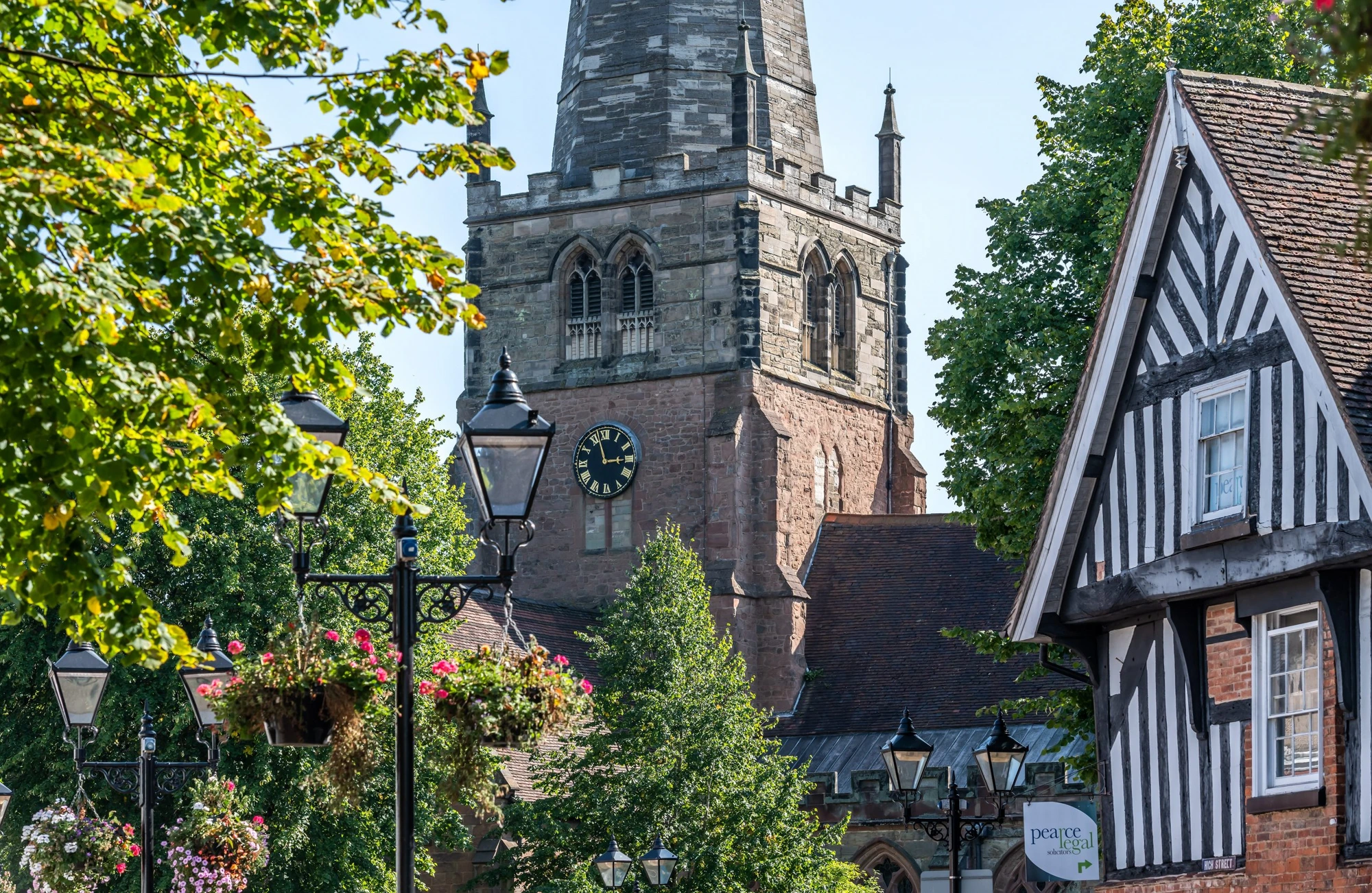 A historic Solihull church and timber building