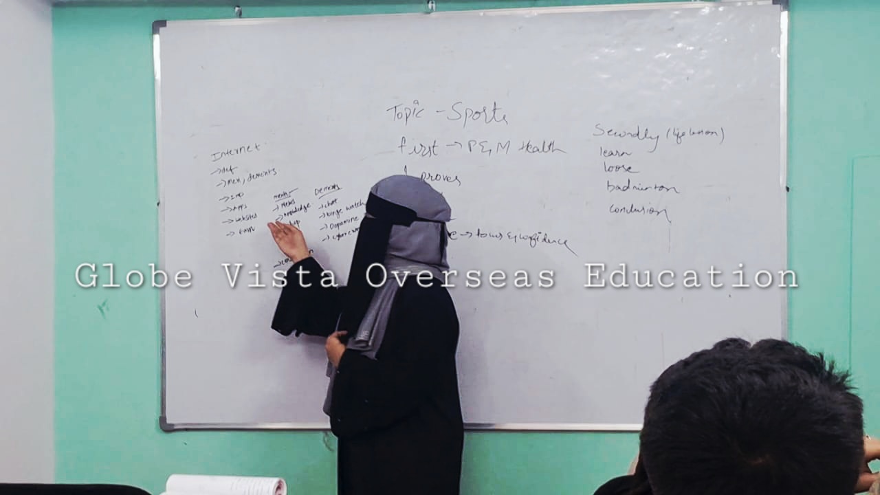 Speaking session on Hyderabad topic during IELTS training