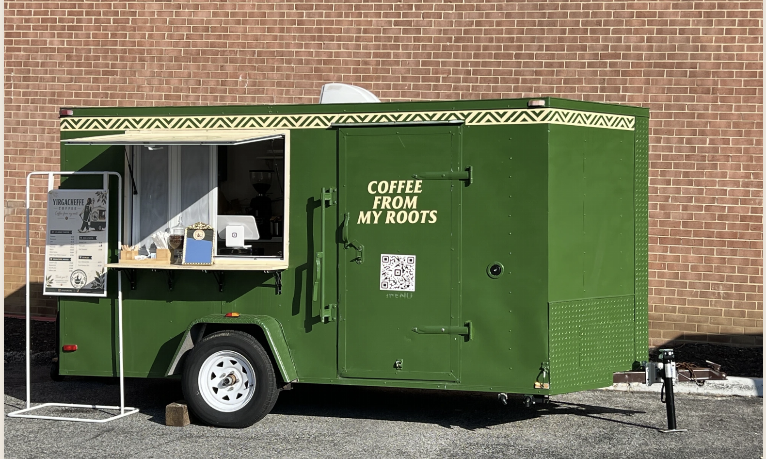 The Yirgacheffe Coffee cart